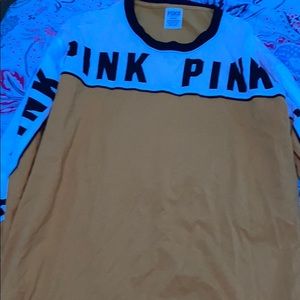 long sleeve yellow PINK shirt